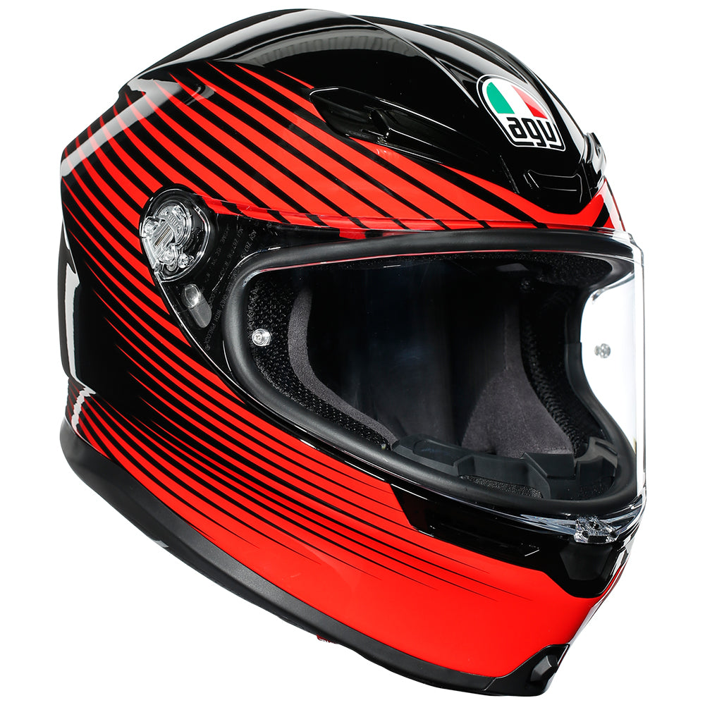 agv k6 red visor AGV K6 RUSH [BLACK/RED] – DR MOTO