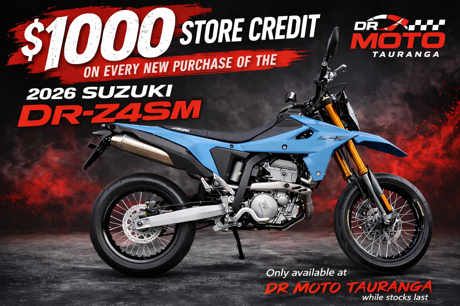 2026 Suzuki DRZ400 Supermoto (DR-Z4SM) – DR MOTO