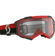 Fury Goggle Red Black Clear Works Lens