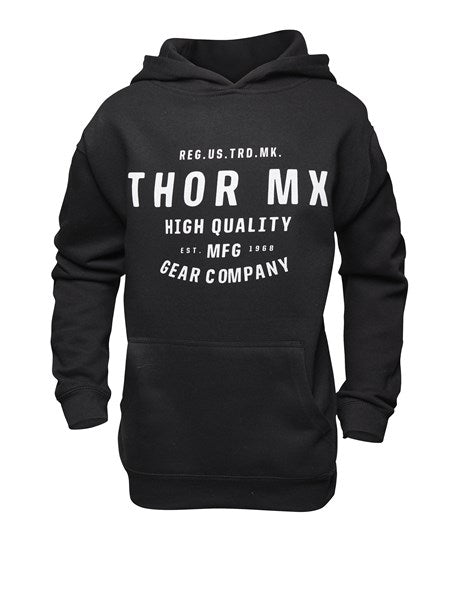 HOODY S24 THOR MX CRAFTED BLACK YOUTH LARGE