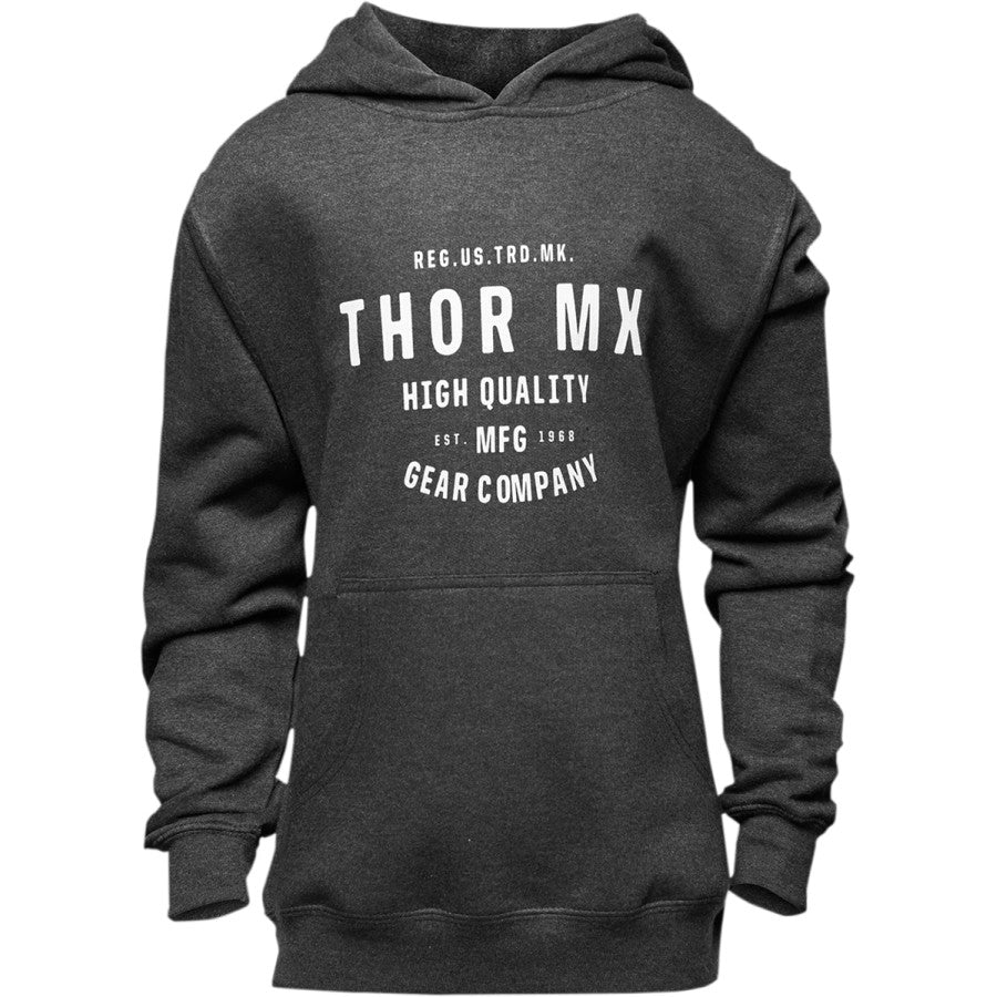 HOODY THOR MX CRAFTED CHARCOAL YOUTH GIRLS SMALL