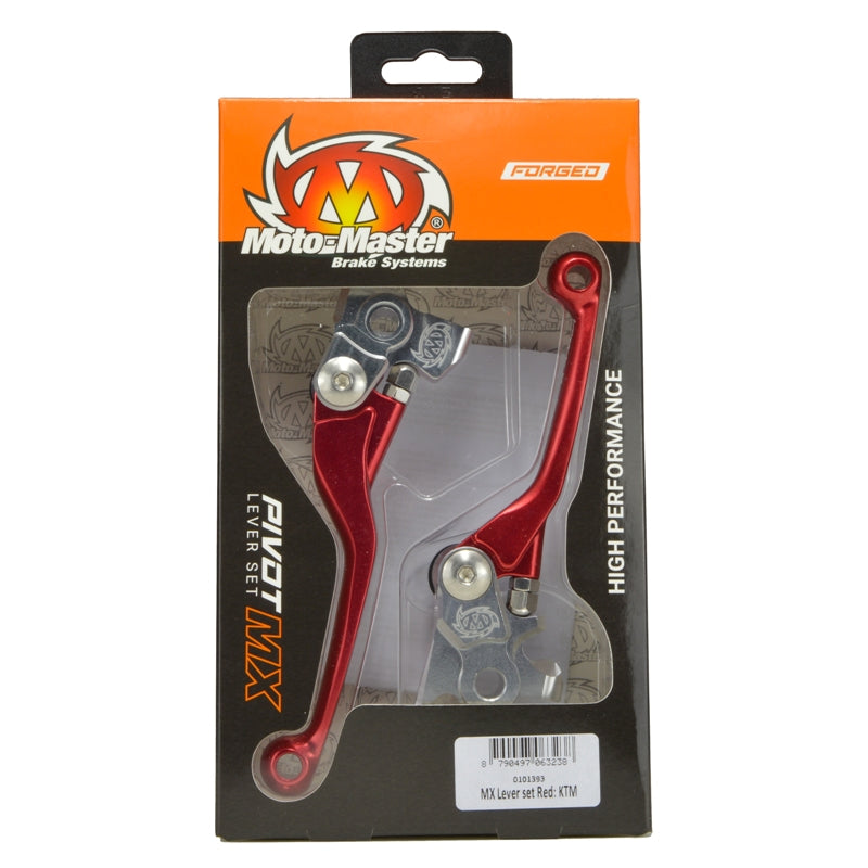 MOTO MASTER MX PIVOT LEVER SET RED GAS GAS HUSQVARNA BRAKTEC CALIPER