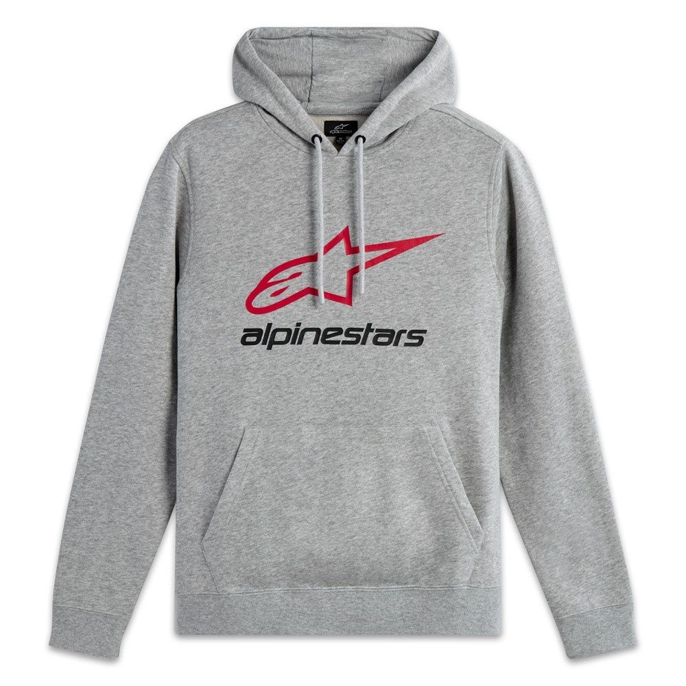 Alpinestars Always Hoodie v3 - Grey Heather/Red