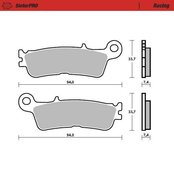 BRAKE PADS FRONT MOTO MASTER PRO SINTERED YAMAHA WR  YZ