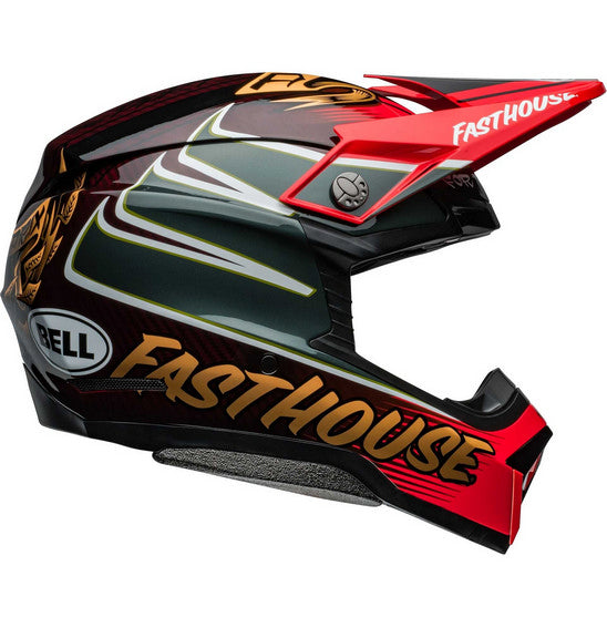 bell motorcycle helmet nz Bell MOTO-10 SPHERICAL Fasthouse DITD 24 Red/Gold – DR MOTO