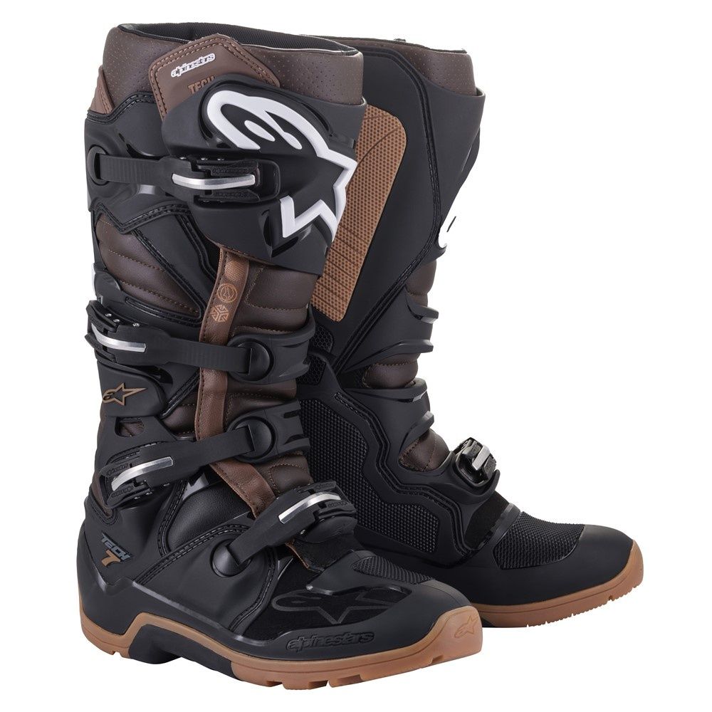 Alpinestars Tech-7 Enduro Boots - Black/Dark Brown