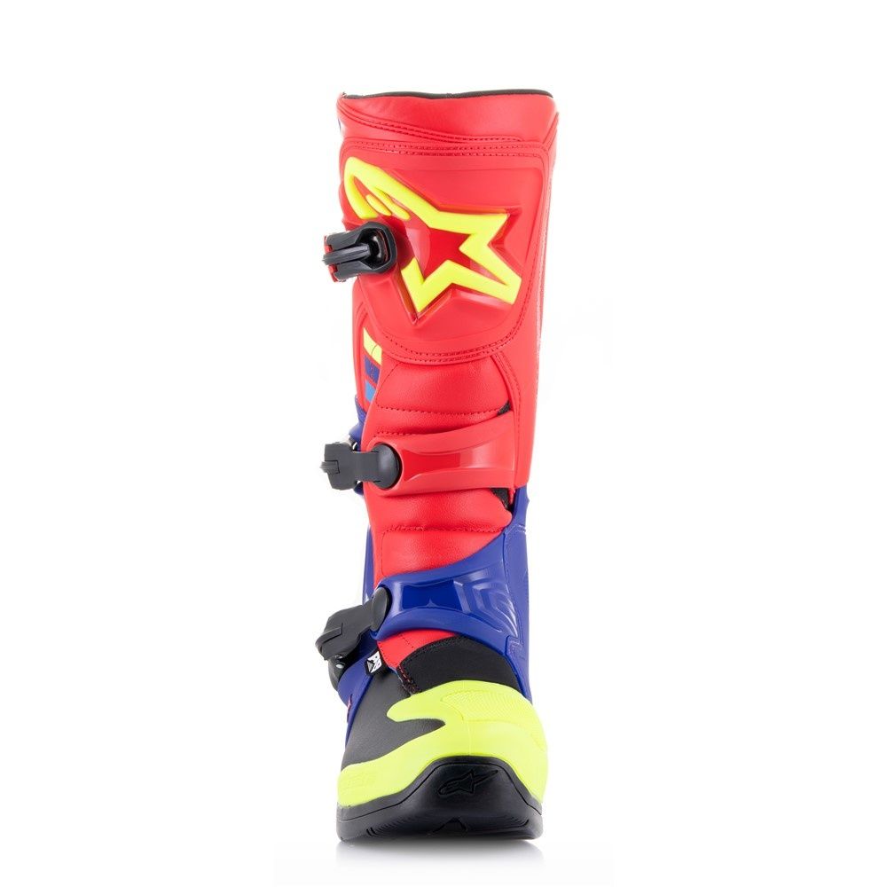 Alpinestars Tech-3 MX Boots - Bright Red/ Dark Blue