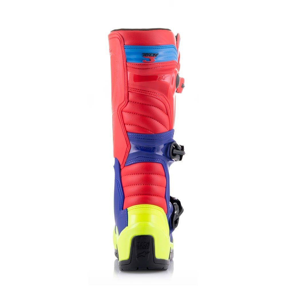 Alpinestars Tech-3 MX Boots - Bright Red/ Dark Blue