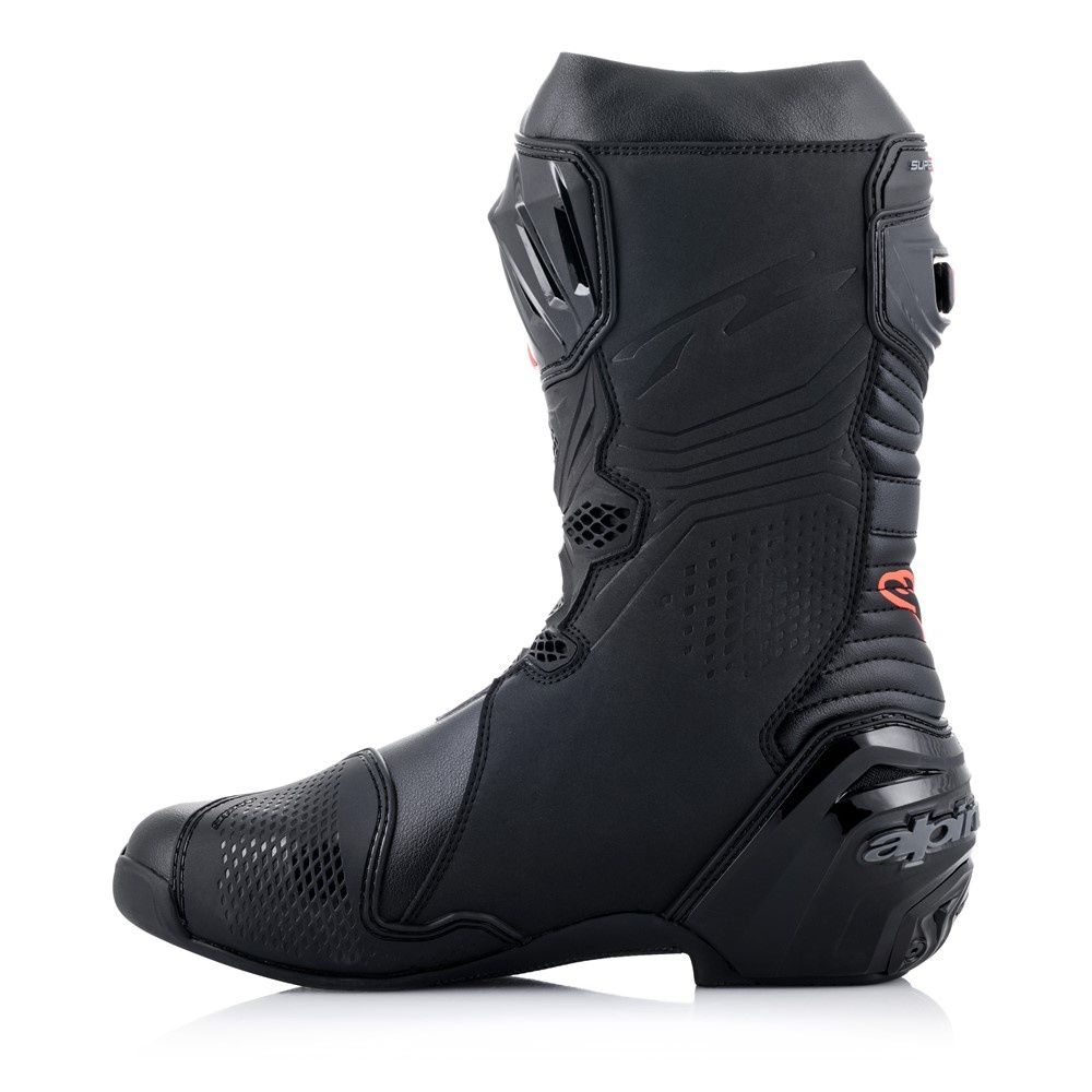 Alpinestars Supertech R Boots - Black/White/Red Fluoro/Yellow Fluoro