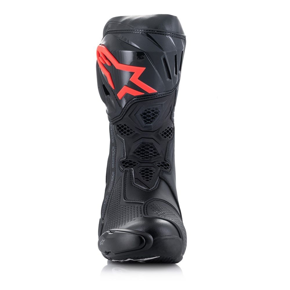 Alpinestars Supertech R Boots - Black/White/Red Fluoro/Yellow Fluoro