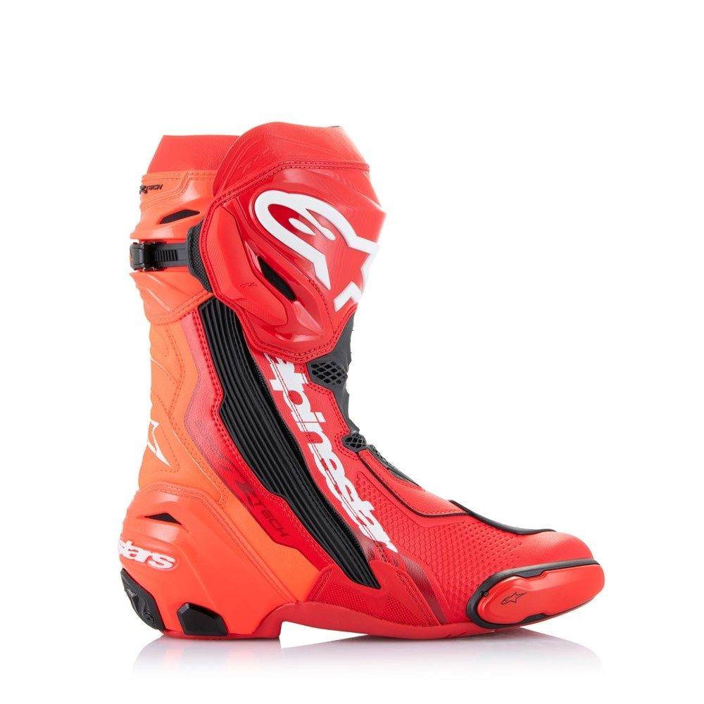 Alpinestars Supertech R Boots - Bright Red/Red Fluoro
