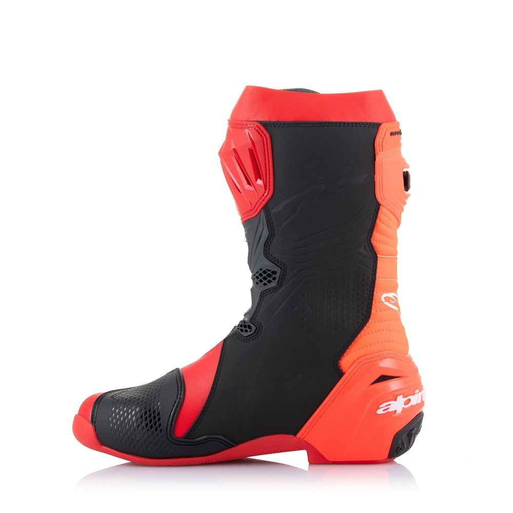 Alpinestars Supertech R Boots - Bright Red/Red Fluoro