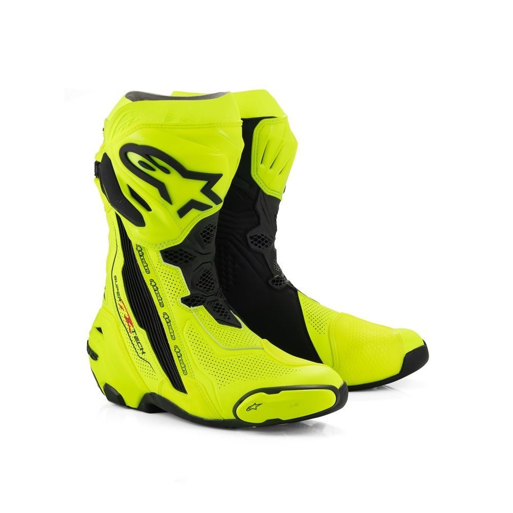 Alpinestars Supertech R Vented Boots - Yellow Fluoro/Black