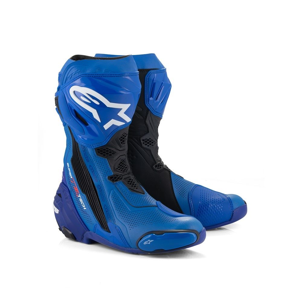 Alpinestars Supertech R Vented Motorcycle Boots - Blue/Black