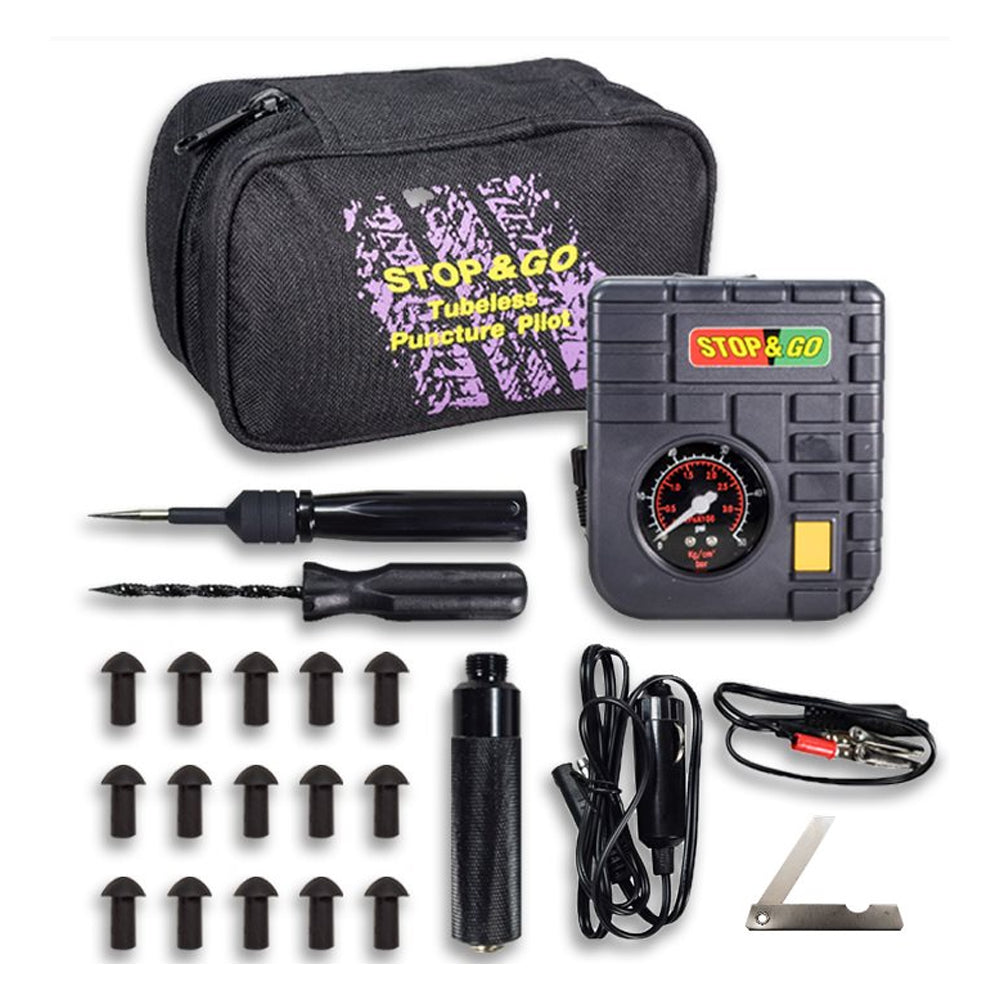 STOP & GO TYRE PLUGGER ULTIMATE KIT WITH COMPRESSOR   (6000)