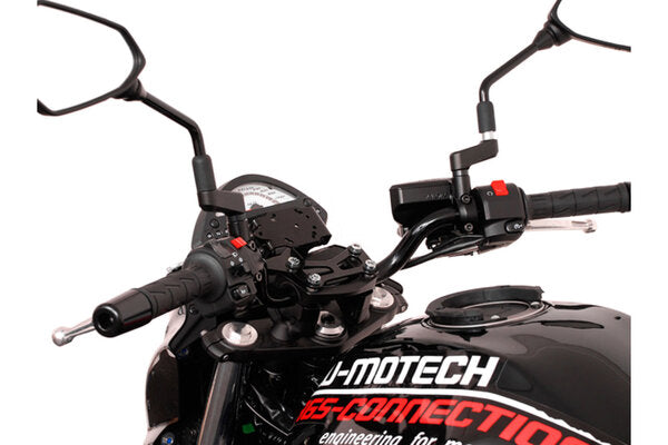 SW MOTECH ADAPTER ATTACHES MOTORCYCLE CRADLE TO GARMIN ZUMO 660 665 TO VIBRATION DAMPED GPS HOLDER