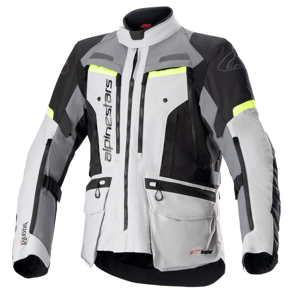 Alpinestars Bogota Pro Drystar Jacket - Ice Grey/Dark Grey/Yellow Fluoro