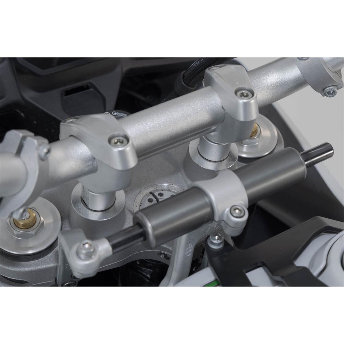 HANDLEBAR BAR RISER SW MOTECH 28MM HANDLEBARS SILVER DUCATI DESERT X 22-ON