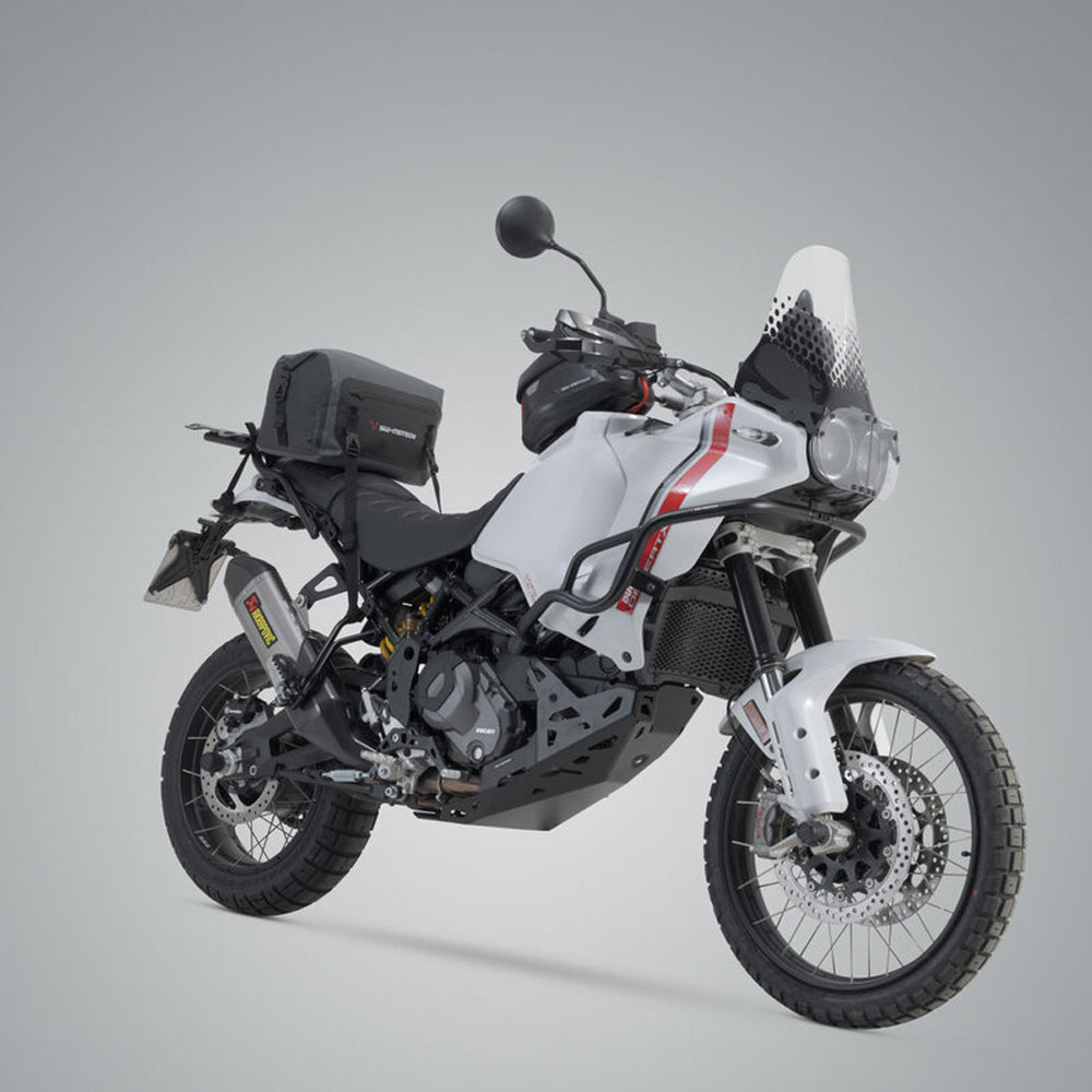 TAIL BAG SW MOTECH DRYBAG GREY BLACK 18L WEATHERPROOF