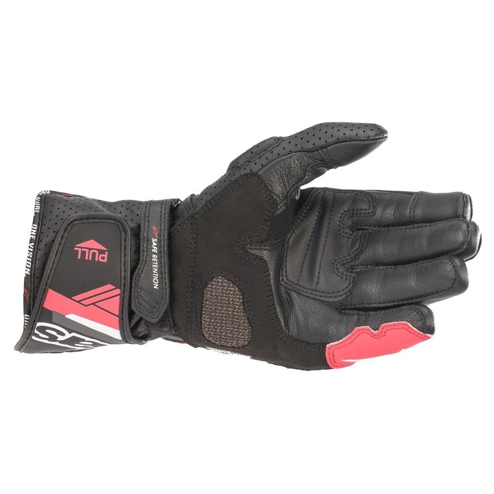 Alpinestars Stella SP-8 v3 Women's Leather Road Gloves - Black/White/Diva Pink