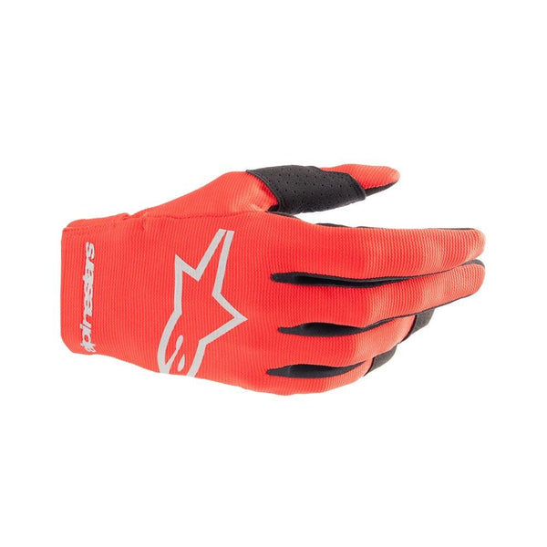 Alpinestars Radar Youth Mx Gloves - Mars Red/Silver