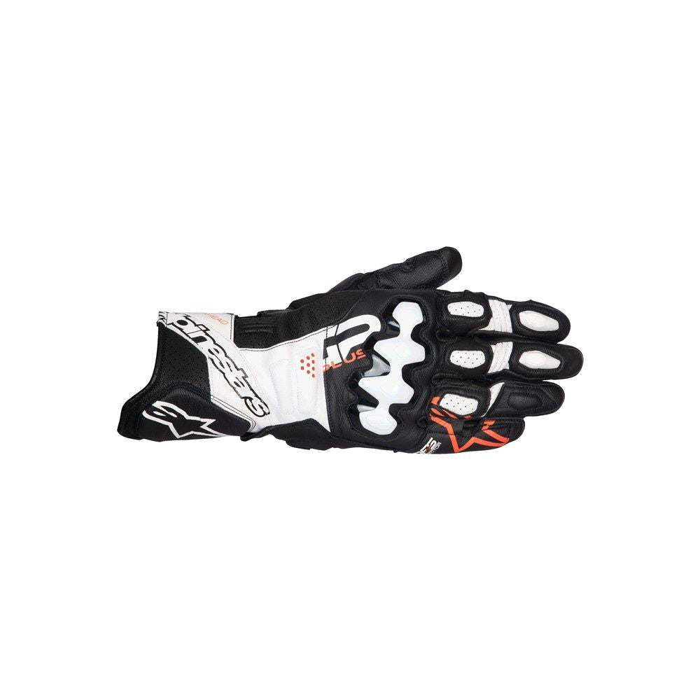 Alpinestars GP Plus R v3 Racing Gloves - Black/White/Red Fluoro