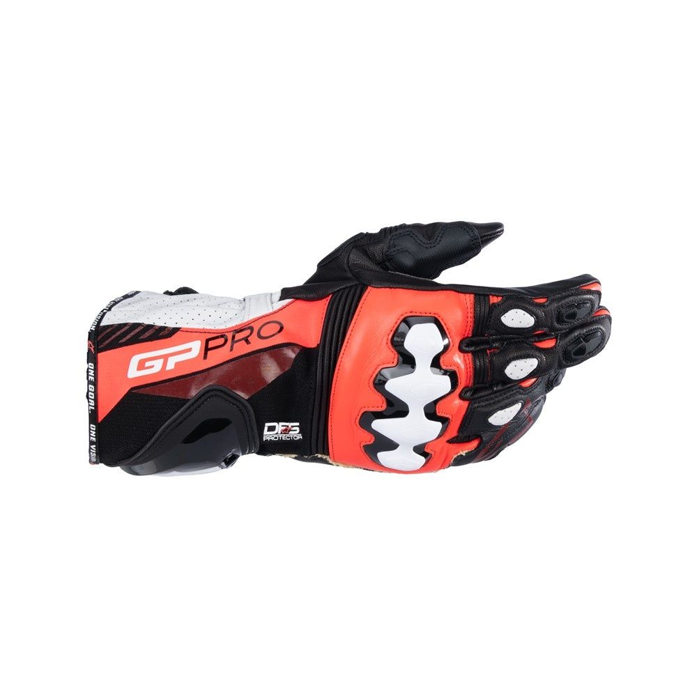 Alpinestars GP Pro R4 Racing Gloves -Black/Red Fluoro/White