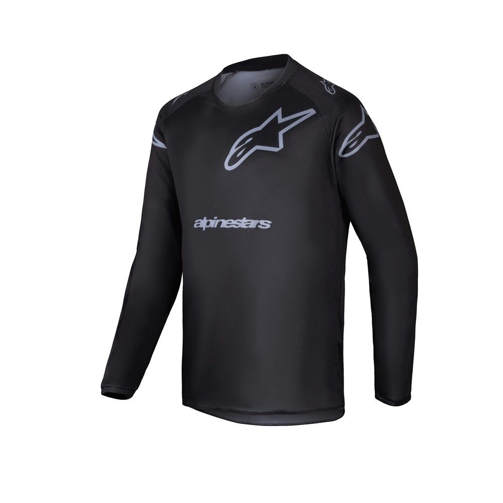Alpinestars Racer Graphite Youth Mx Jersey -  Black/Gray