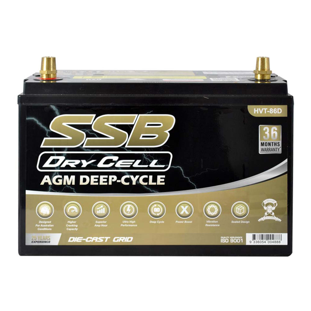 HVT-86D AGM Dry Cell Battery 12V 130Ah 1000CCA – SSB HVT High Performance