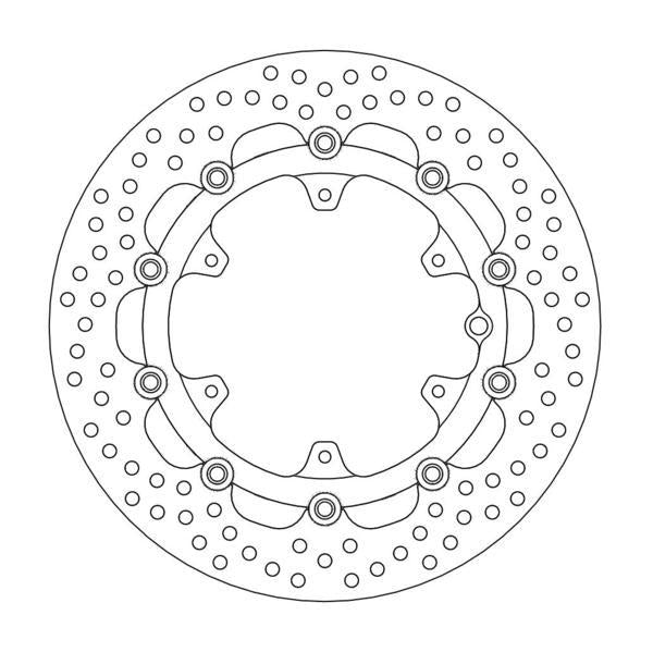 BRAKE DISC FRONT MOTO MASTER HALO FLOATING KTM HUSQVARNA 300MM