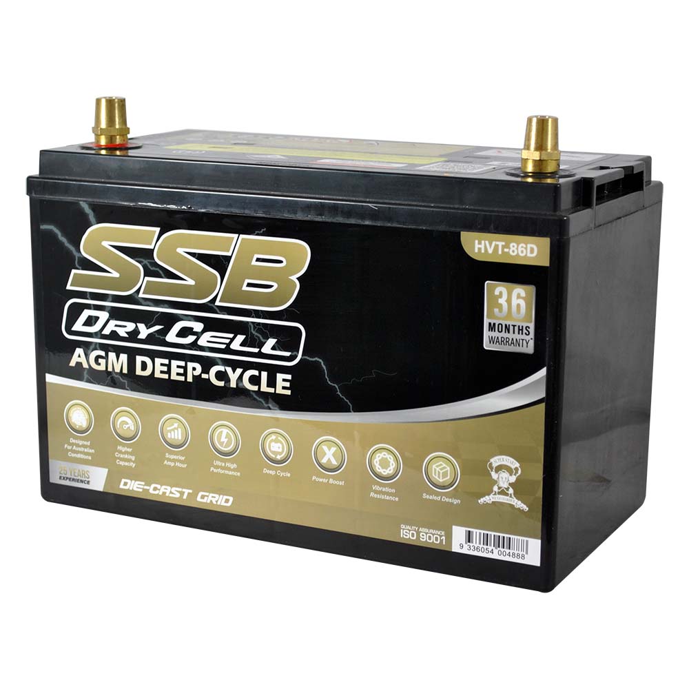 HVT-86D AGM Dry Cell Battery 12V 130Ah 1000CCA – SSB HVT High Performance