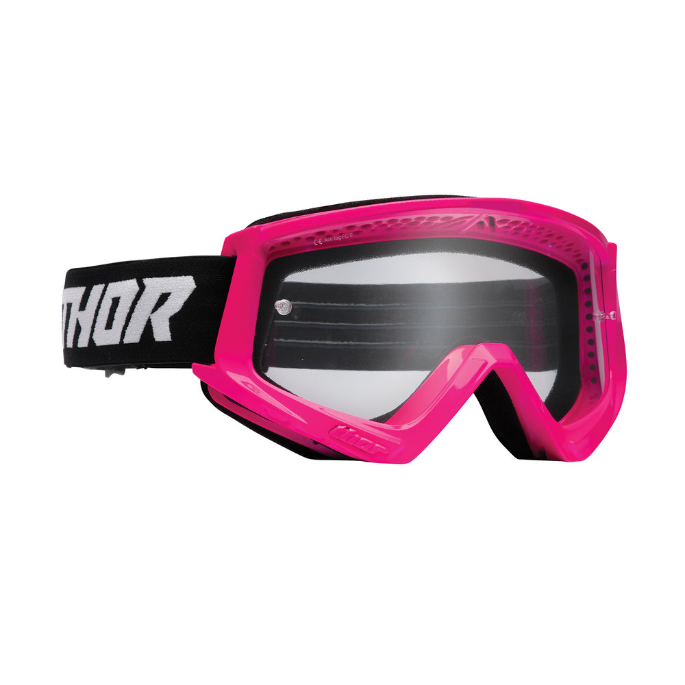 GOGGLE S26 THOR MX YOUTH COMBAT FLURO PINK/BLACK