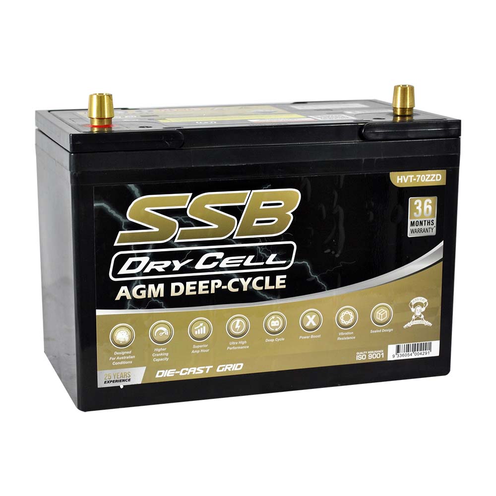HVT-70ZZD AGM Dry Cell Battery 12V 105Ah 780CCA – SSB HVT High Performance