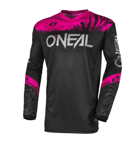 O'Neal Girls ELEMENT Shocker Jersey - Black/Pink