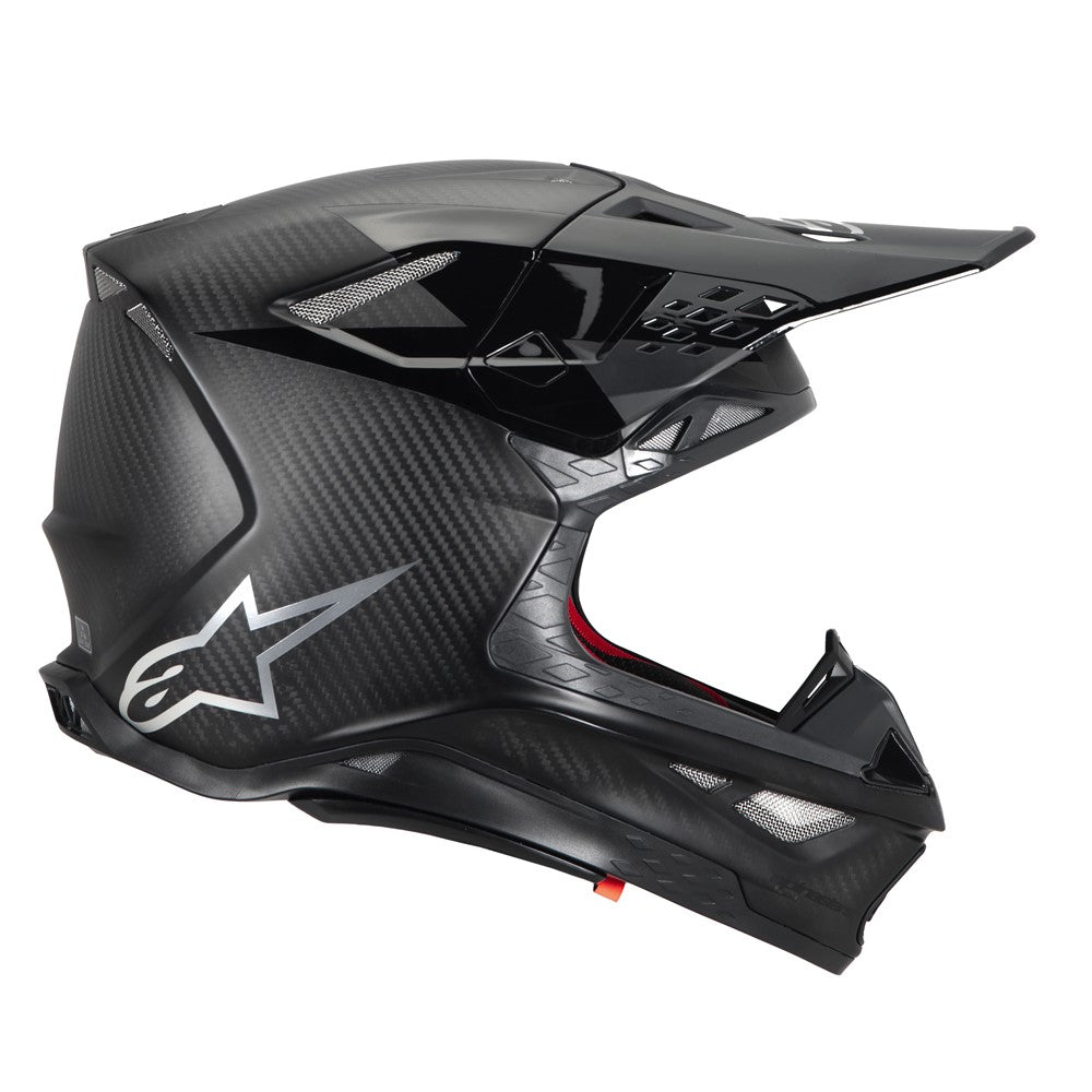 Alpinestars Supertech S-M10 Helmet - Black Carbon Matte/Gloss