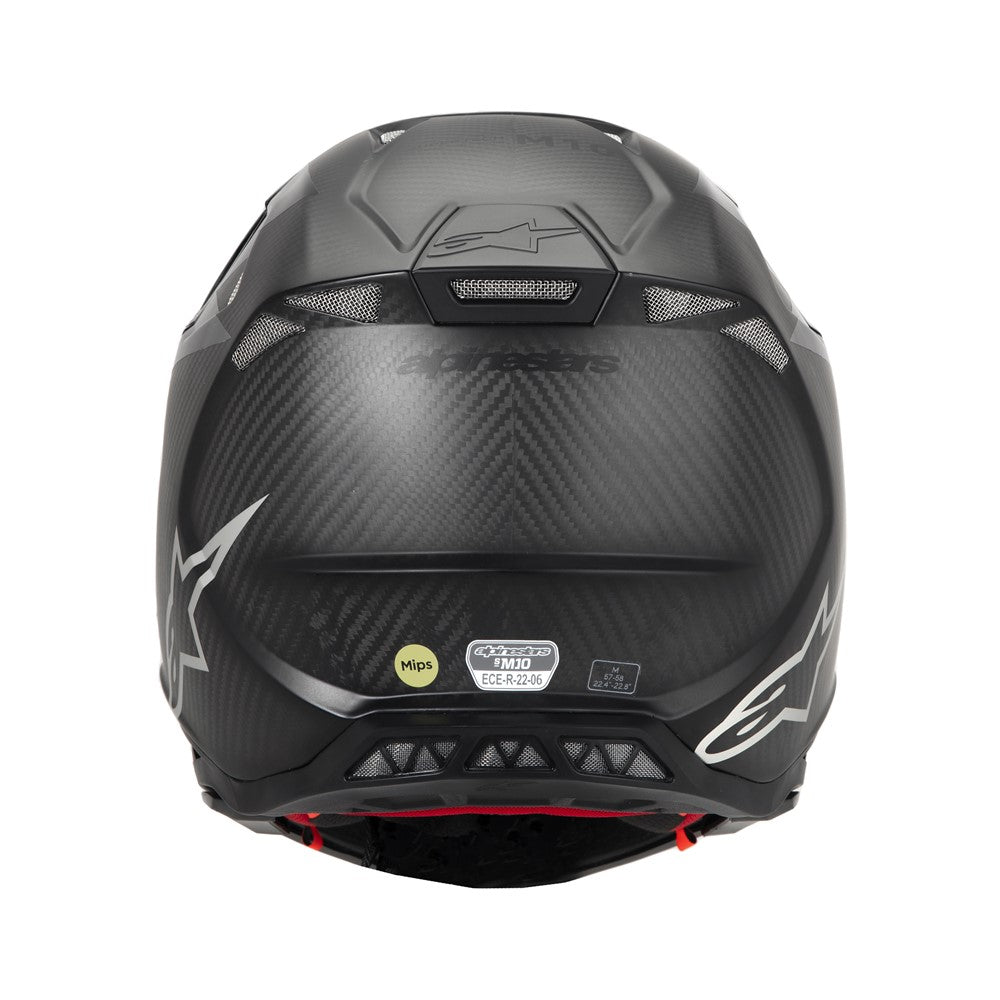 Alpinestars Supertech S-M10 Helmet - Black Carbon Matte/Gloss