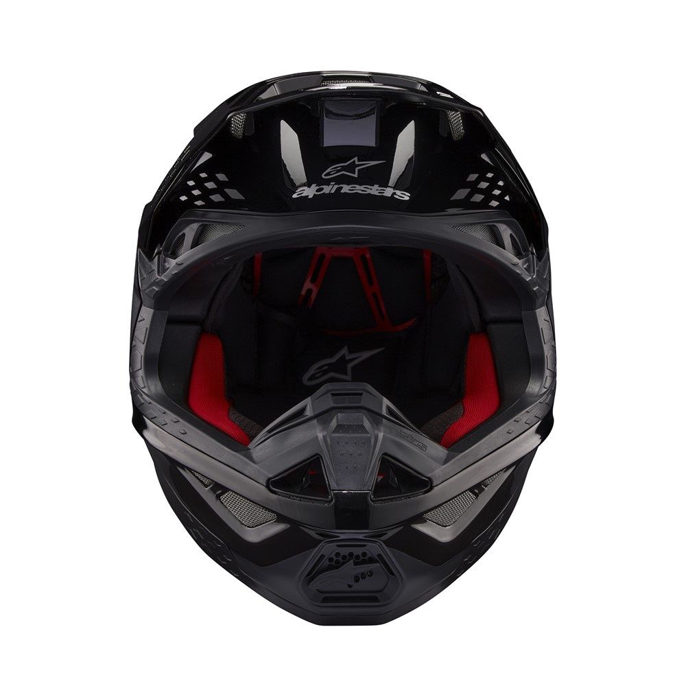 Alpinestars Supertech S-M10 Helmet - Flood Black/Dark Gray Matte/Gloss