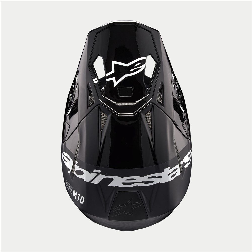 Alpinestars Supertech S-M10 Helmet - Flood Black/Dark Gray Matte/Gloss