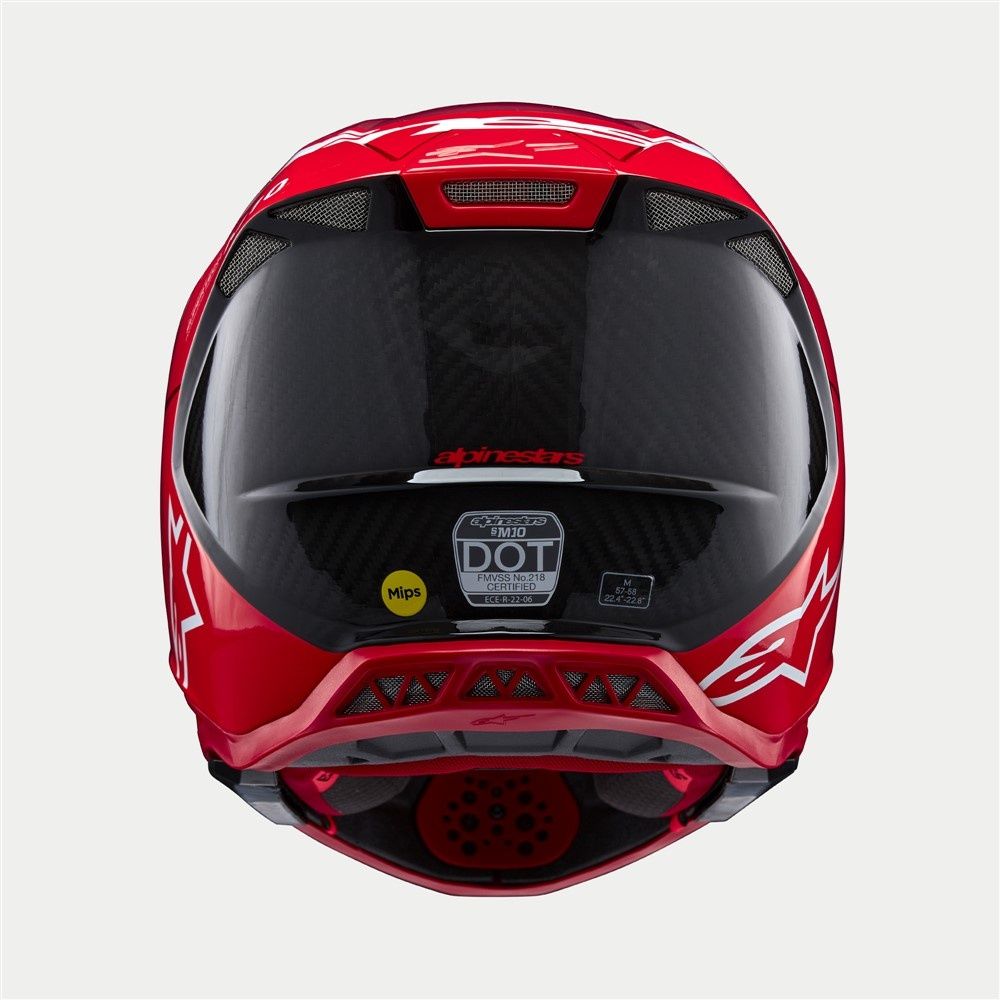 Alpinestars Supertech S-M10 Helmet - Flood Red Fluoro