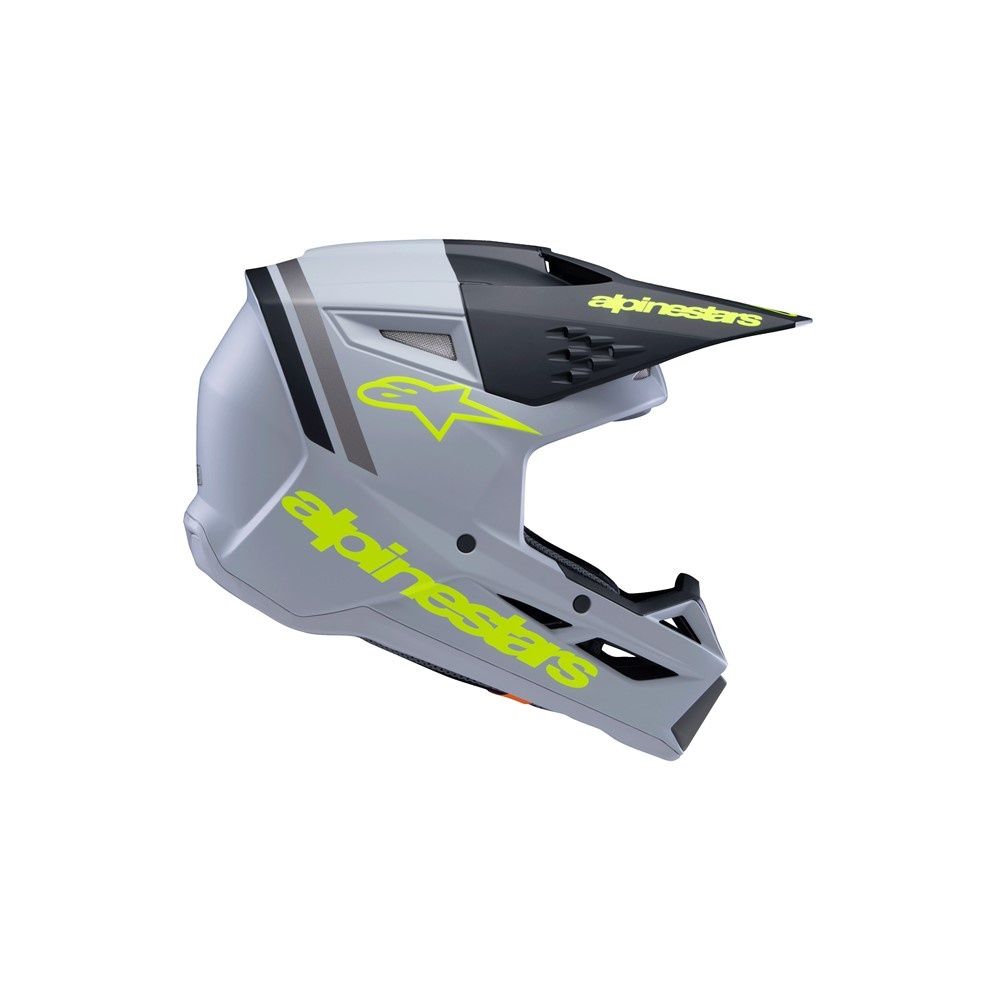 Alpinestars S-M3 Youth Helmet - Radium Gray/Black/Yellow Fluoro Matte
