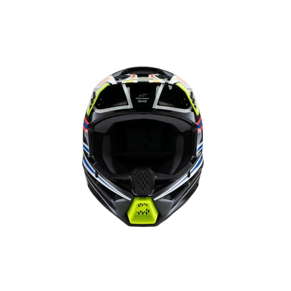 Alpinestars S-M3 Youth Helmet - Wurx Black/Yellow Fluoro/Blue/Red Gloss