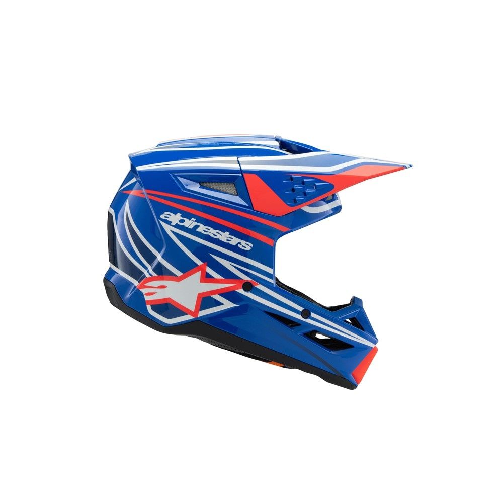 Alpinestars S-M3 Youth Helmet - Wurx Blue/Red/White/Black Gloss