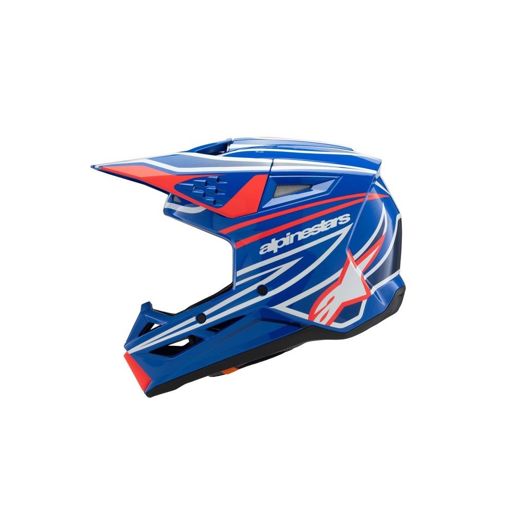 Alpinestars S-M3 Youth Helmet - Wurx Blue/Red/White/Black Gloss