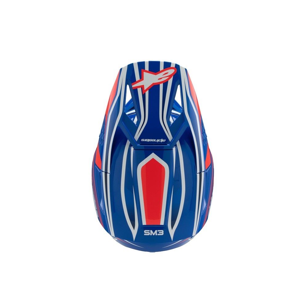 Alpinestars S-M3 Youth Helmet - Wurx Blue/Red/White/Black Gloss