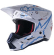 S-M5 Action Helmet White/Cyan/Dark Blue