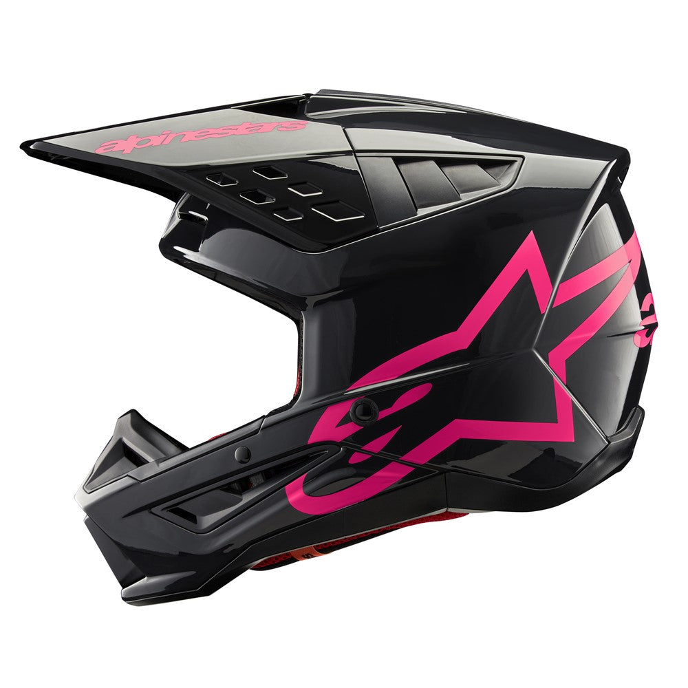S-M5 Corp Helmet Black/Diva Pink Gloss