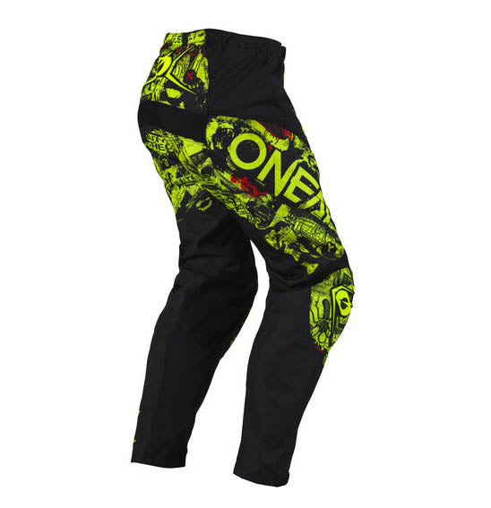 O'Neal Youth ELEMENT Attack Pant - Black/Neon Yellow