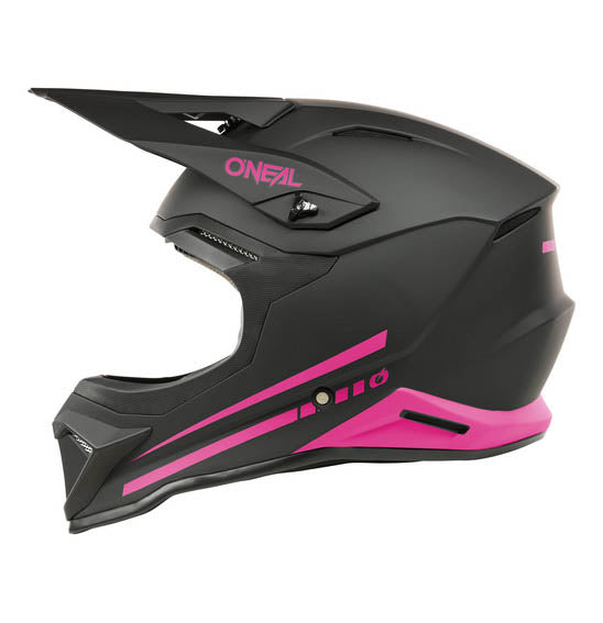 O'Neal 2026 Youth 1SRS SOLID Helmet - Black/Pink