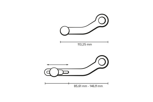 SW MOTECH GEAR LEVER CNC MILLED ALUMINIUM HARDCOAT BMW R1200GS R1200GS R1200GS LC R1250GS R1250GS