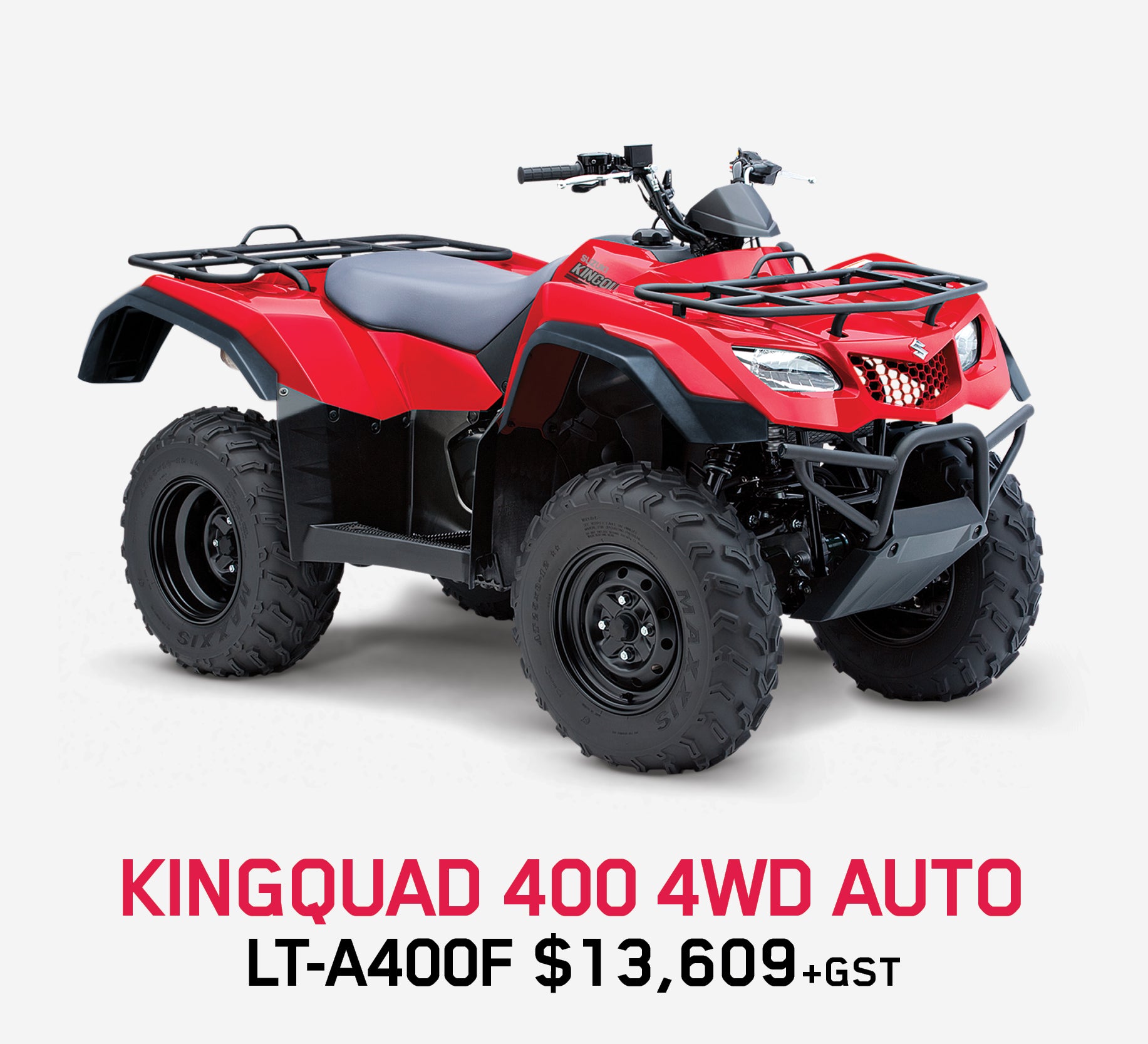 SUZUKI LTA400F King Quad 400 Auto $13,609 + GST